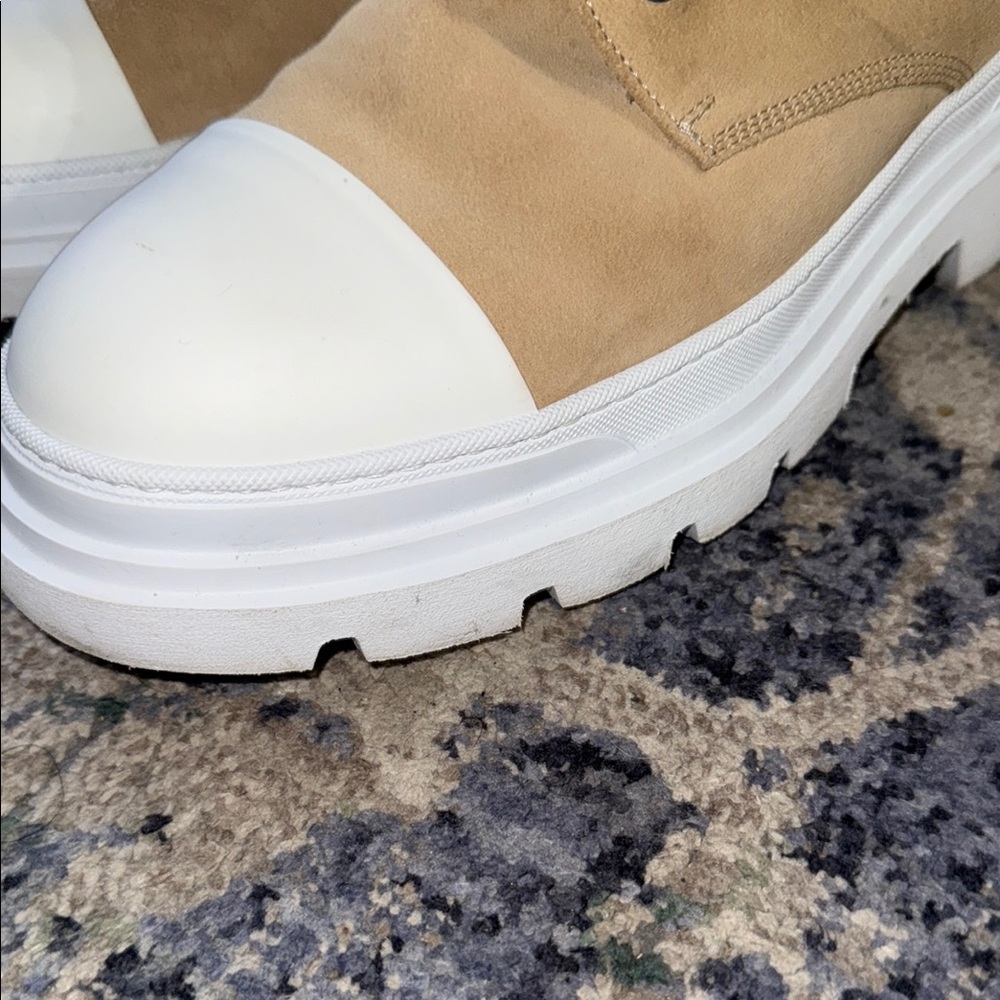 ORO THE DEVON BEIGE COMBAT BOOTS - Picture 8 of 10